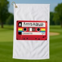 Running Up That Hill Cassette Kate Bush Vintage Retro LGBT Golf Towel
