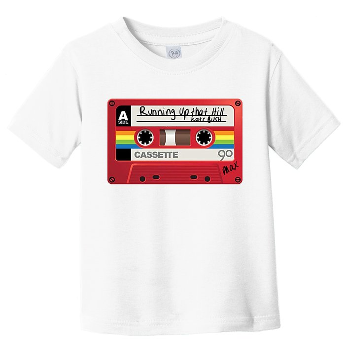 Running Up That Hill Cassette Kate Bush Vintage Retro LGBT Toddler T-Shirt