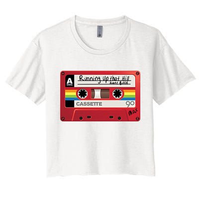 Running Up That Hill Cassette Kate Bush Vintage Retro LGBT Crop Top