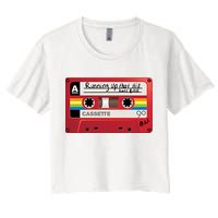 Running Up That Hill Cassette Kate Bush Vintage Retro LGBT Women's Crop Top Tee