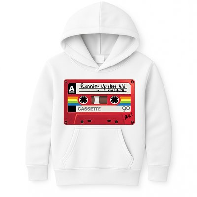 Running Up That Hill Cassette Kate Bush Vintage Retro LGBT Kids Hoodie