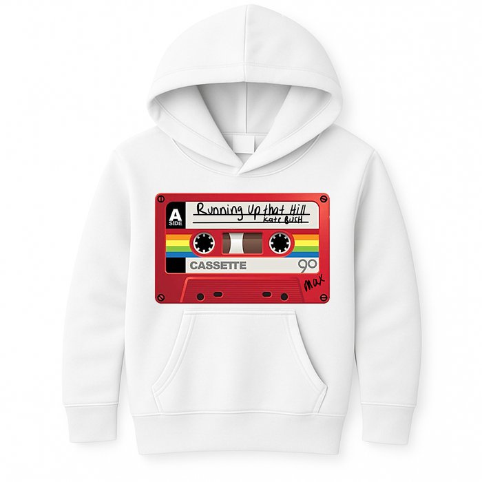 Running Up That Hill Cassette Kate Bush Vintage Retro LGBT Kids Hoodie