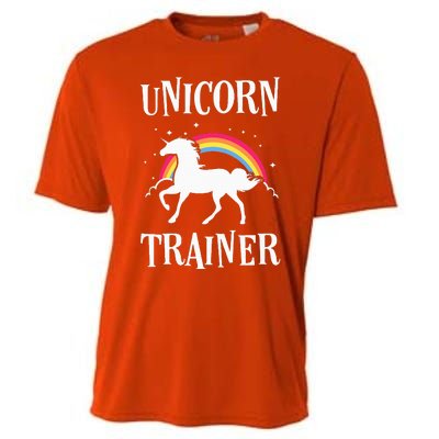 Rainbow Unicorn Trainer Easy Costume Halloween Funny Cooling Performance Crew T-Shirt