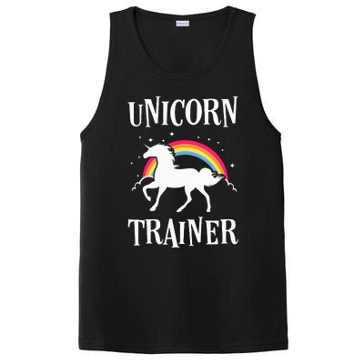 Rainbow Unicorn Trainer Easy Costume Halloween Funny PosiCharge Competitor Tank