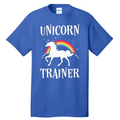 Rainbow Unicorn Trainer Easy Costume Halloween Funny Tall T-Shirt