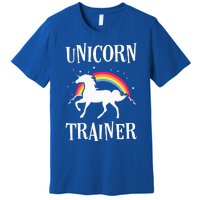 Rainbow Unicorn Trainer Easy Costume Halloween Funny Premium T-Shirt