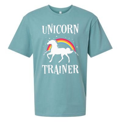 Rainbow Unicorn Trainer Easy Costume Halloween Funny Sueded Cloud Jersey T-Shirt