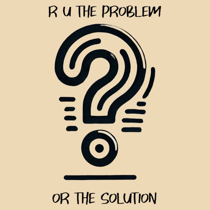 R U The Problem Or The Solution Fix The Problem Zip Tote Bag