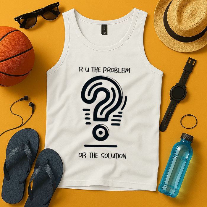 R U The Problem Or The Solution Fix The Problem Tank Top