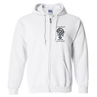R U The Problem Or The Solution Fix The Problem Full Zip Hoodie
