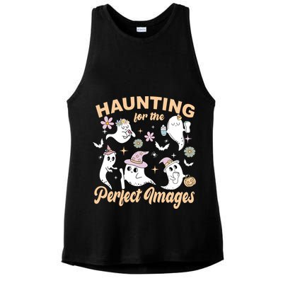 Retro Ultrasound Tech Halloween Echo Tech Vascular Tech Ladies PosiCharge Tri-Blend Wicking Tank