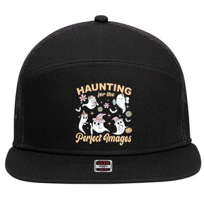 Retro Ultrasound Tech Halloween Echo Tech Vascular Tech 7 Panel Mesh Trucker Snapback Hat