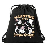 Retro Ultrasound Tech Halloween Echo Tech Vascular Tech Drawstring Bag