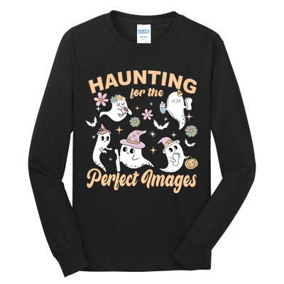 Retro Ultrasound Tech Halloween Echo Tech Vascular Tech Tall Long Sleeve T-Shirt