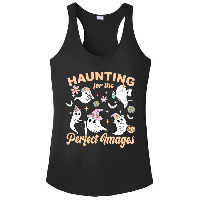 Retro Ultrasound Tech Halloween Echo Tech Vascular Tech Ladies PosiCharge Competitor Racerback Tank