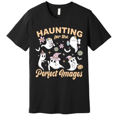 Retro Ultrasound Tech Halloween Echo Tech Vascular Tech Premium T-Shirt