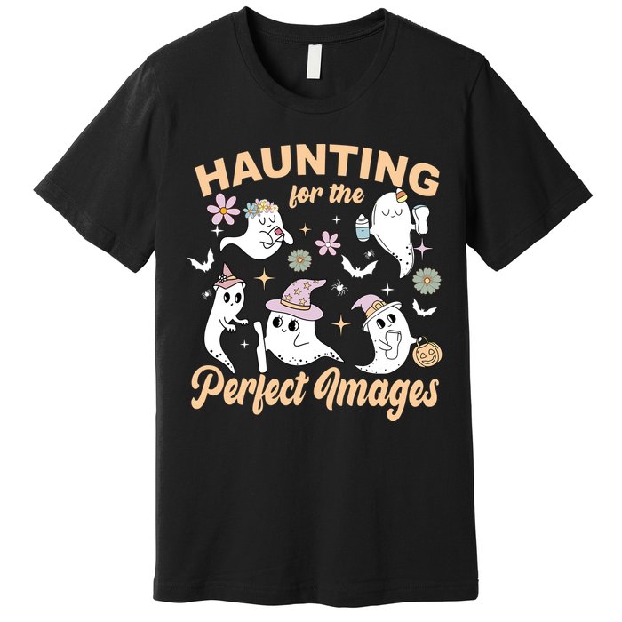 Retro Ultrasound Tech Halloween Echo Tech Vascular Tech Premium T-Shirt