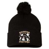 Retro Ultrasound Tech Halloween Echo Tech Vascular Tech Pom Pom 12in Knit Beanie