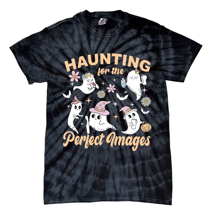 Retro Ultrasound Tech Halloween Echo Tech Vascular Tech Tie-Dye T-Shirt