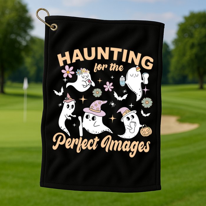 Retro Ultrasound Tech Halloween Echo Tech Vascular Tech Golf Towel