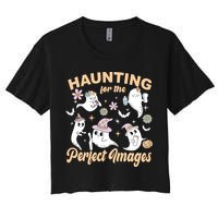 Retro Ultrasound Tech Halloween Echo Tech Vascular Tech Crop Top