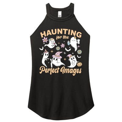 Retro Ultrasound Tech Halloween Echo Tech Vascular Tech Women's Perfect Tri Rocker Tank
