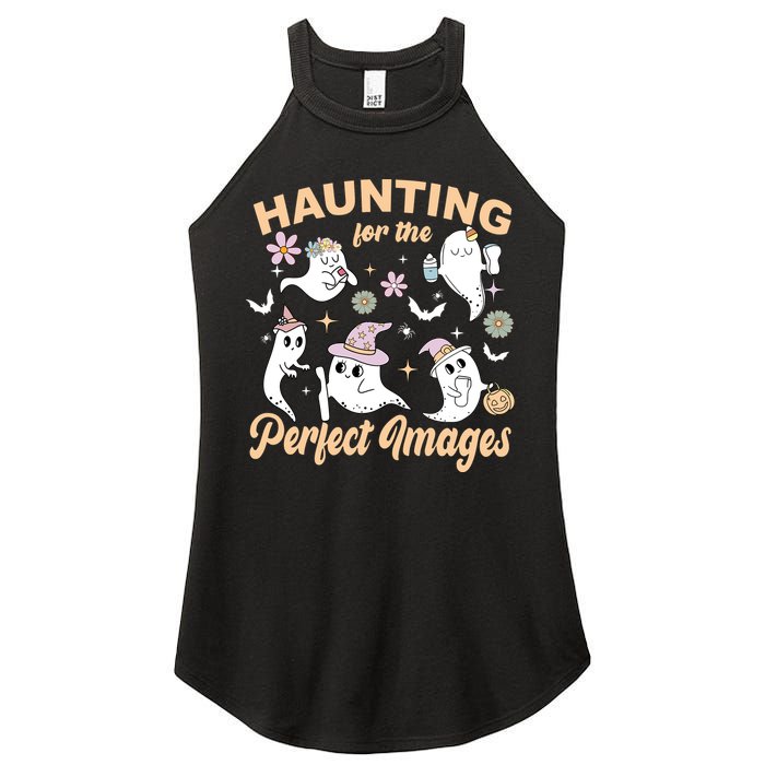Retro Ultrasound Tech Halloween Echo Tech Vascular Tech Women's Perfect Tri Rocker Tank