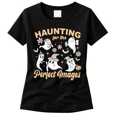 Retro Ultrasound Tech Halloween Echo Tech Vascular Tech Womens T-Shirt