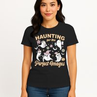 Retro Ultrasound Tech Halloween Echo Tech Vascular Tech Womens T-Shirt