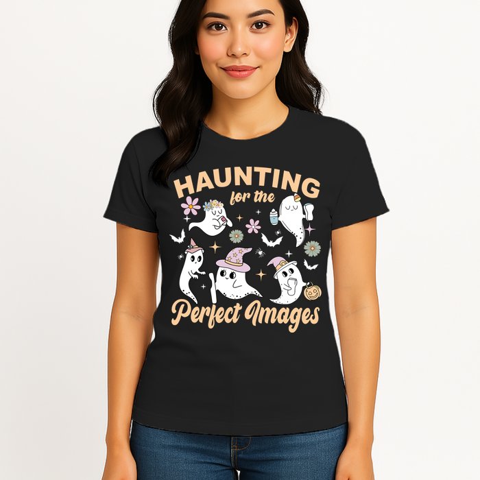 Retro Ultrasound Tech Halloween Echo Tech Vascular Tech Womens T-Shirt