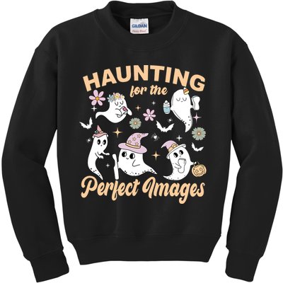 Retro Ultrasound Tech Halloween Echo Tech Vascular Tech Kids Sweatshirt