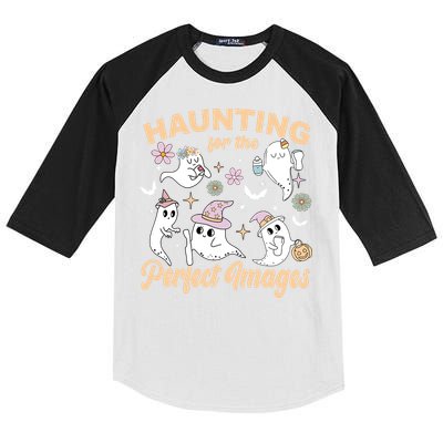 Retro Ultrasound Tech Halloween Echo Tech Vascular Tech Kids Colorblock Raglan Jersey