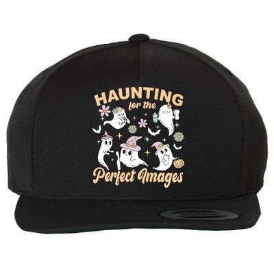 Retro Ultrasound Tech Halloween Echo Tech Vascular Tech Wool Snapback Cap