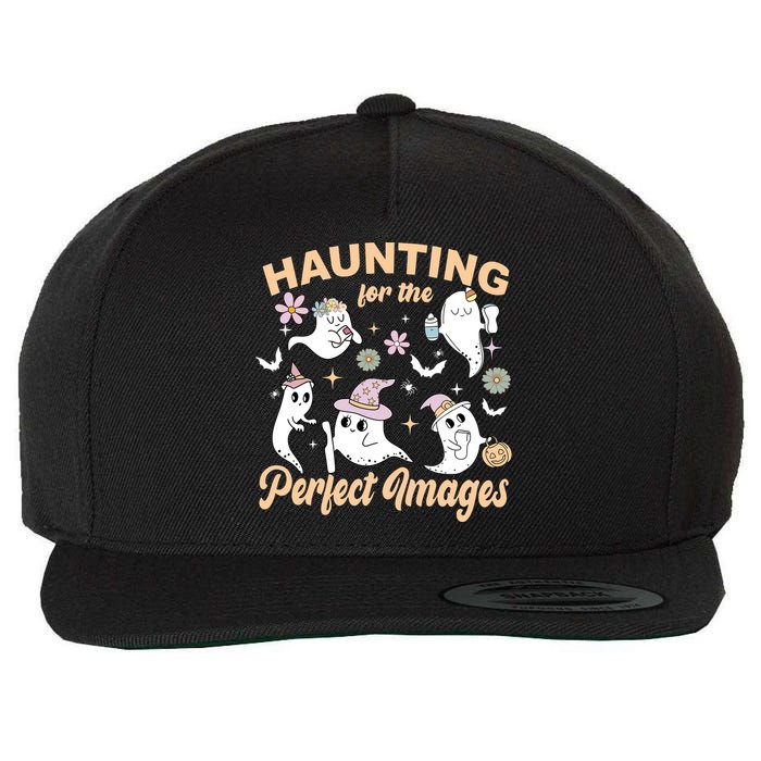 Retro Ultrasound Tech Halloween Echo Tech Vascular Tech Wool Snapback Cap