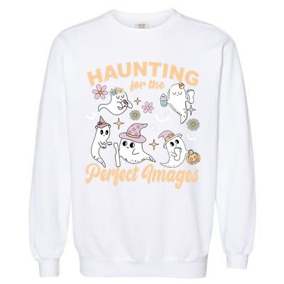 Retro Ultrasound Tech Halloween Echo Tech Vascular Tech Garment-Dyed Sweatshirt