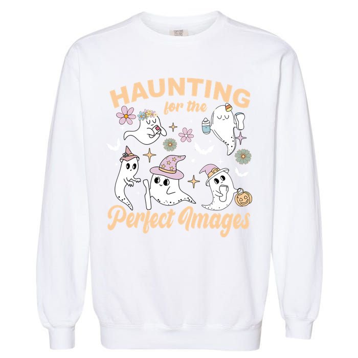 Retro Ultrasound Tech Halloween Echo Tech Vascular Tech Garment-Dyed Sweatshirt