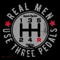 Real Use Three Pedals Manual Transmission Car High Crown Mesh Back Trucker Hat