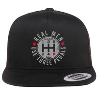 Real Use Three Pedals Manual Transmission Car Flat Bill Trucker Hat