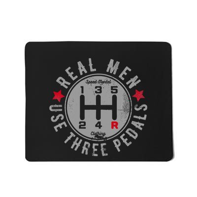 Real Use Three Pedals Manual Transmission Car Mousepad