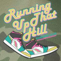 Running Up That Hill Retro Running Marathon Track Cross Legacy Tie Dye Trucker Hat