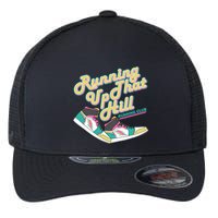Running Up That Hill Retro Running Marathon Track Cross Flexfit Unipanel Trucker Cap