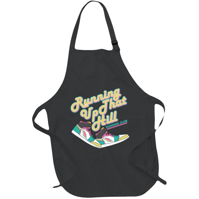 Running Up That Hill Retro Running Marathon Track Cross Apron