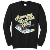 Running Up That Hill Retro Running Marathon Track Cross Sweatshirt