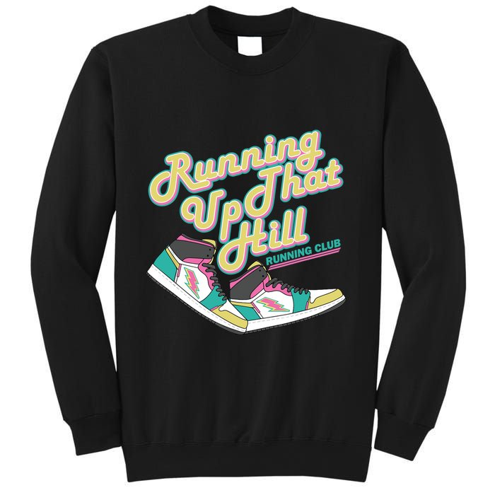 Running Up That Hill Retro Running Marathon Track Cross Sweatshirt