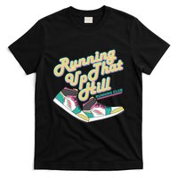Running Up That Hill Retro Running Marathon Track Cross T-Shirt