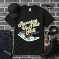 Running Up That Hill Retro Running Marathon Track Cross Tall T-Shirt
