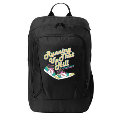 Running Up That Hill Retro Running Marathon Track Cross City Backpack
