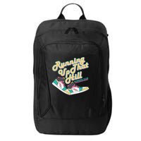 Running Up That Hill Retro Running Marathon Track Cross City Backpack