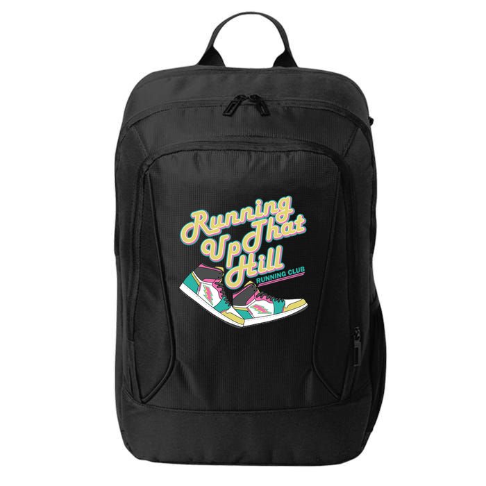 Running Up That Hill Retro Running Marathon Track Cross City Backpack