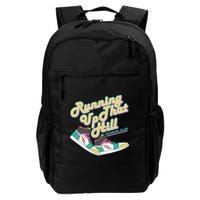 Running Up That Hill Retro Running Marathon Track Cross Backpack